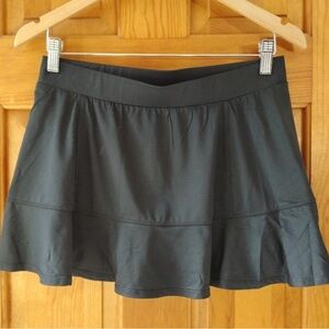 Women’s Black Ruffle Tail Tennis Skort Skirt Medium M